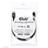 Club 3D CAC-1526 USB 3.2 Gen 1 USB-C kabel 1m Sort