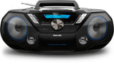 Philips CD Soundmachine AZB798T Boombox Sort Sølv
