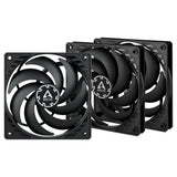ARCTIC P12 Slim PWM PST Fan 3-pack Sort 120 mm