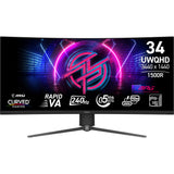 MSI MPG 346CQRF X24 34 VA 3440 x 1440 (UltraWide) HDMI DisplayPort USB-C 240Hz