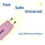 Club 3D CAC-3021 30Watt Strømforsyningsadapter Pink 2 stk.