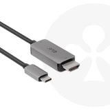 Club 3D CAC-1010 USB-C Gen2 to HDMI aktiv adapterkabel 3m Grå