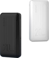 Dudao K12PQ+ Powerbank 20.000mAh – 20W Hurtigopladning Hvid | Kompakt Ekstern Batteripakke