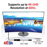 Club 3D CAC-1080 DisplayPort til HDMI 2.0a Adapter Sort