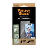 PanzerGlass Screen Protector Apple iPhone 16, 15 | Ultra-Wide Fit Fabriksny