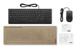 Lenovo Essential Wired Combo Sæt med mus og tastatur Kablet Nordisk