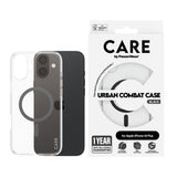 PanzerGlass CARE Urban Combat Case Magsafe Sort til Apple iPhone 16 Plus Fabriksny