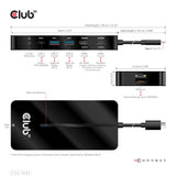 Club 3D CSV-1595 7-in-1 USB-C Dockingstation Sort