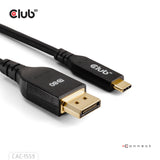 Club 3D CAC-1559 USB-C til DisplayPort 2.1 kabel 1m Sort