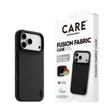 CARE by PanzerGlass Fusion Fabric Case Beskyttelsescover til iPhone 18 Pro Max, iPhone 17 Pro Max Sort Fabriksny