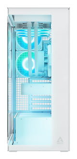 Arctic Xtender Case White Tårn Udvidet ATX Ingen strømforsyning Glass Hvid