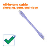 Club 3D USB Type-C kabel 2m Lilla