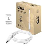 Club 3D CAC-1514 USB-C 3.1 til HDMI 2.0 aktiv kabel 1.8m Hvid