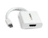 StarTech.com Mini DisplayPort® to HDMI® Video Adapter Converter 1920x1200 - White Mini DP to HDMI Adapter M/F (MDP2HDW)