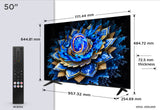 TCL 50T69C 50 4K UHD (2160p) Børstet metal