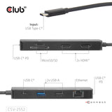 Club 3D CSV-2552 9-in-1 USB-C Dock