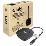Club 3D CSV-1550 USB-C gen 1 til 3xDisplayPort videoadapter Sort