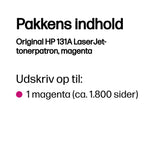 HP 131A Magenta 1800 sider Toner CF213A
