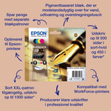 Epson 16XL Gul 450 sider Blæk C13T16344012