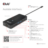 Club 3D CSV-1595 7-in-1 USB-C Dockingstation Sort