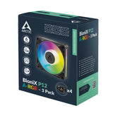 Arctic BioniX P12 A-RGB 3-pack Sort 120 mm