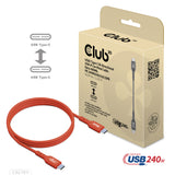 Club 3D CAC-1511 USB-C 240W kabel 1m Rød