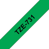 Brother TZe 731 Lamineret bånd (1,2 cm x 8 m) 1kassette(r)
