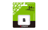 Kingston Canvas Select Plus microSDXC UHS-I Memory Card 64GB 100MB/s