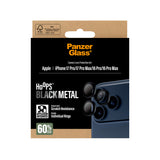 PanzerGlass Hoops Kameralinsebeskytter Sort til iPhone 17 Pro Max, iPhone 16 Pro / 16 Pro Max Fabriksny