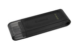 Kingston DataTraveler 70 64GB USB-C 3.2 Gen 1 USB stick Sort