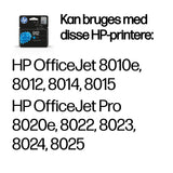 HP 912 Cyan 315 sider Blæk 3YL77AE