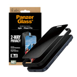 PanzerGlass® 2-Way Privacy Screen Protector iPhone 17 Pro Fabriksny