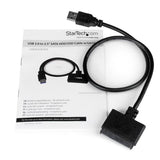 StarTech.com SATA to USB Cable - USB 3.0 to 2.5 SATA III Hard Drive Adapter - External Converter for SSD/HDD Data Transf