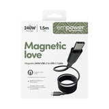 empower by PanzerGlass Magnetic USB-C to USB-C 1.5m sort