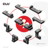 Club 3D CAC-1528 USB-C Gen 2 vinkel adapter kit Sort