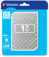 Verbatim Store 'n' Go Harddisk Portable 1TB 2.5 USB 3.0 Fabriksny