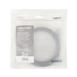 LogiLink DisplayPort kabel 3m Sort Grå