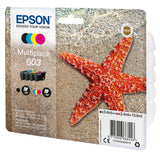 Epson 603 Multipack Sort Gul Cyan Magenta Blæk C13T03U64010