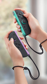 NINTENDO Controller Sort Grøn Lilla