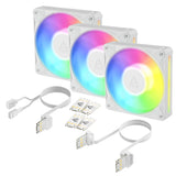 Arctic BioniX P12 A-RGB 3-pack Hvid 120 mm