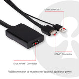 Club 3D CAC-1517 USB-C 3.1 til DisplayPort 1.2 kabel 1.2m Hvid