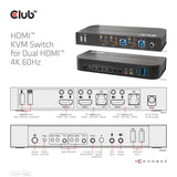 Club 3D CSV-1382 KVM / audio-switch Desktop