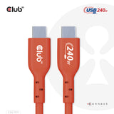 Club 3D CAC-1511 USB-C 240W kabel 1m Rød