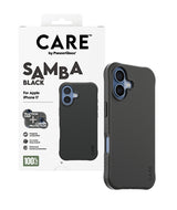 CARE by PanzerGlass Fashionable Case Samba Beskyttelsescover til iPhone 17 Sort Fabriksny