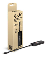 Club 3D CSV-1554 USB-C With DP-Alt mode til 3xHDMi videoadapter Sort Fabriksny