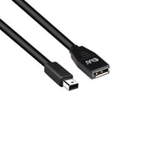 Club 3D CAC-1121 Mini DisplayPort til DisplayPort 1.4 forlængerkabel 1 m Sort