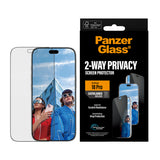 PanzerGlass 2-Way Privacy Skærmbeskytter til iPhone 18 Pro Fabriksny