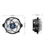 ARCTIC Alpine 23 Processor-køler 1-pack Sort Hvid 90 mm