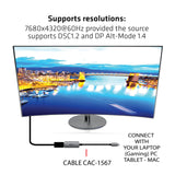 Club 3D CAC-1567 USB-C til DisplayPort 1.4 Adapter