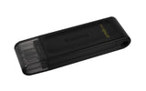 Kingston DataTraveler 70 256GB USB-C 3.2 Gen 1 USB stick Sort
